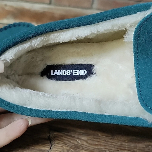 •NEW• LANDS' END SUEDE MOCCASINS - Picture 7 of 8